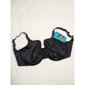 Vanity Fair Beauty Back Minimizer Bra 76080 Mid Black 34H Underwire NWT
